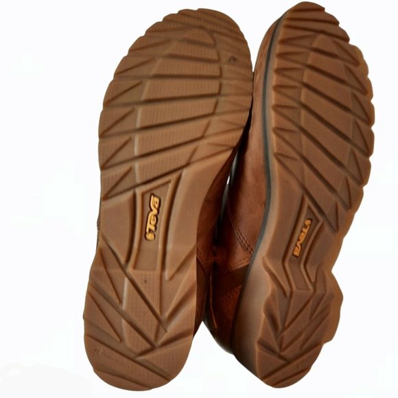 Teva "de la vina low" Boot Brown Leather Boots 6 - Picture 2 of 9